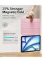 Pink iPad Air 11-Inch Case (M2 2024) – Slim Trifold Stand with Magnetic Closure, Supports Apple Pencil Pro & USB-C, Durable Protection - 4