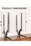 Universal TV Stand Legs TV Feet for 20 to 65 inch LCD/LED/OLED/Plasma TVs, Table Top Replacement Pedestal Riser for Flat&Curved Screen, Holds up to 40KG Max VESA 800 x 500mm - 5