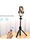 Selfie Stick Bluetooth Tripod Wireless Remote Shutter Monopod for Photography (Black, One Size) - 3