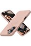 Premium Soft Liquid Silicone Case for iPhone 16 – Silky Soft Touch Full-Body Protective Bumper (Sandy Pink)