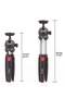 MT-35 - Table Top Mini Portable Fold-able Extendable Tripod Stand for Mobile Phones and DSLR & Digital Cameras - 4