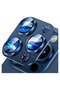 Compatible with iPhone 15 Pro/15 Pro Max Camera Lens Protector - Blue Titanium