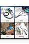 3-in-1 Multi Charger Cable – 1.2M Fast Charging Nylon Braided USB Cable - 8