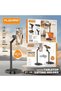 DT-100 Lift Desk Phone and Tablet Holder - Adjustable (22-41cm), 360 Rotation°, Fixed Metal Base for Calls, Photography and Watching - 3