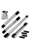 Universal Extendable Furniture Appliance Rollers (4 Pack) – Heavy-Duty Mover Tools with 24 Rollers & Brakes, Strong Base for Washing Machines, Refrigerators, Dryers, Grey