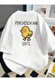 Unisex Psychichim Printed Oversize Crew Neck T-Shirt - 2