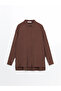 Oversize Women's Crinkle Shirt Tunic - 5