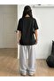 Unisex Brooklyn Printed Oversize Tshirt and Baggy Sweatpants - Summer Two-Piece Tracksuit Set - 2