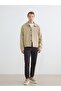 Lcw Vision Beige Comfortable Fit Shirt Collar Men's Jacket - 2