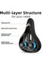 Bike Seat Memory Foam Bike Saddle Comfortable Waterproof for City MTB Racing Bikes - 4