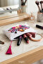 Multi-Purpose Summer-Themed Mini Handbag – Tassel Beach Wallet, Istanbul Printed Travel Organizer, and Makeup Bag - 5