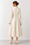 Fabe La Parte Pearl Detailed Scarf Midi Dress 2187 - 6