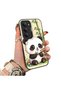Redmi 15 5g Compatible Silicone Edge Hard Back Case Couple Phone Case Panda Pattern