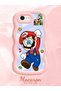 iPhone 6 Plus Compatible Case Camera Protector Pink Silicone Couple Phone Case Mario Pattern - 2