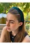 Women's Daily Soft Velvet Green Thin Hair Crown