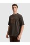 Dark Brown Comfort Fit 100% Cotton Crew Neck T-Shirt 50321198-Vr084 - 3