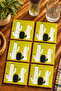 Cactus Modern Set of 6 Coasters - Uv Printing Mdf - 10X10 cm