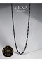 316L Stainless Imported Steel Black Match Chain Necklace Tarnish Resistant Men's Unisex Special Boxed
