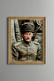 Mustafa Kemal Atatürk - Vintage Patterned Painting - Fine Model