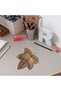 Handmade Cottagecore Fairycore Brown Leaf Felt Keychain 13 cm - 3