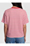 Original Striped Oversize 100% Cotton Women's T-Shirt - 3