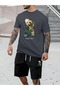 Unisex Oversize Shorts Set Short Sleeve T-Shirt Comfortable Fit Summer Casual Sports