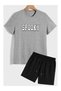 Unisex Oversize Shorts Set Short Sleeve T-Shirt Comfortable Fit Summer Casual Sports