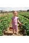 Orange Strawberry Patterned T-Shirt Leggings Set 2-3-4-5 Years Old - 3