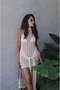 Ecru Ostin Short Beach Dress with Tie Detail - 5
