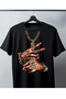 Shiny Gang Hand Theme: Men's Solid Color- Black T-Shirt