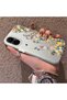 Realme C67 Compatible Silicone Edge Hard Back Case Couple Phone Case with Floral Pattern - 2