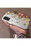 Samsung Galaxy A23 Compatible Silicone Edge Hard Back Case Couple Phone Case with Floral Pattern - 2