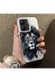 Poco C65 Compatible Silicone Edge Hard Back Case Couple Phone Case Lion Pattern - 3