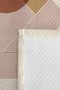 Beige Geometric Boho Teen Room Single Pique Set - Terracotta 160X220 cm Quilted Bedspread - 7