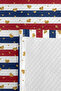 Hearted Striped Navy Blue Youth Room Single Pique Set-Red 160X220 cm Quilted Bedspread - 7
