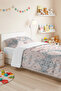 Geometric Bohemian Powder Young Room Single Pique Set-Ethnic Mint 160X220 cm Quilted Bedspread - 4