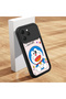 Tecno Spark 40 Compatible Black Doraemon Pattern Camera Protective Case Silicone Couple Phone Case