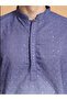 Mens Ombre Thread Work Cotton Kurta Set - 7
