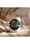 Painter Designed White Ceramic Printed Mug Cup 330ml