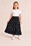 Girl's Long Skirt Summer Patterned Elastic Waist Comfortable Loose Skirt - 5