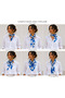 Silky Satin Flower Pattern 70Cm*70Cm Scarf - 3