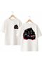 Orangutan Gym Back and Front Chest Printed 100% Cotton Oversize Loose Regular Fit Crew Neck T-Shirt