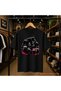 Orangutan Gym Printed 100% Cotton Oversize Loose Regular Fit Crew Neck T-Shirt