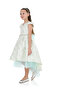 Girls Jacquard Mesh Insert Festive Dress - 3