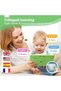 Trilingual Talk & Learn Tablet for Toddlers – Interactive Speech Therapy & Early Education Toy with Sounds and Music for Kids