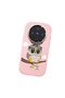 Vivo X300 Compatible Case Camera Protective Pink Silicone Couple Phone Case Owl Patterned - 3