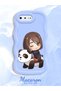 iPhone 7 Plus Compatible Case Camera Protector Blue Silicone Couple Phone Case Panda Pattern - 2