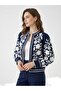 Embroidery Detailed Lined Design Jacket - 2