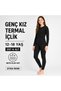 |   Teenage Girls School Thermal Suit Winter Cotton (Black) - 3