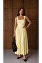 Square Neck Maxi Dress Suitable for Casual and Formal Occasions - 5